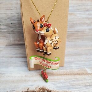 NEW Rudolph RedNosed Reindeer Traditions Rudolph And Clarice Hanging Christmas